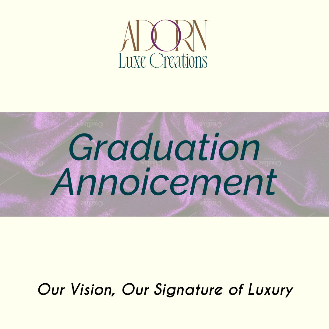 Custom Graduation Announcement Design