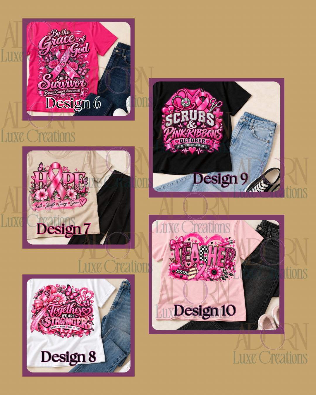 Adorned in Pink | Awareness Shirts