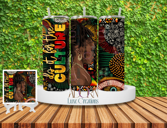 Do it for the Culture Juneteenth Tumbler + Coaster