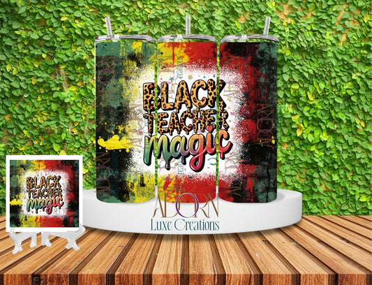 Teacher Juneteenth Tumbler + Coaster