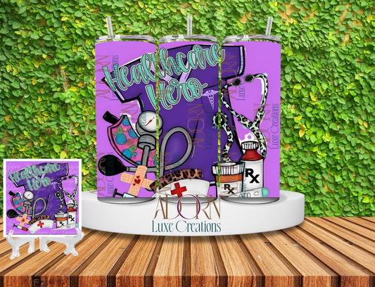 Healthcare Hero Tumbler + Coaster