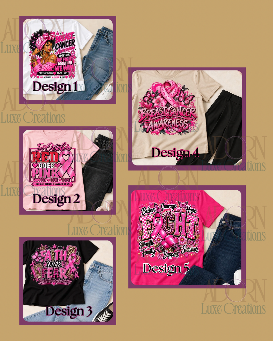 Adorned in Pink | Awareness Shirts