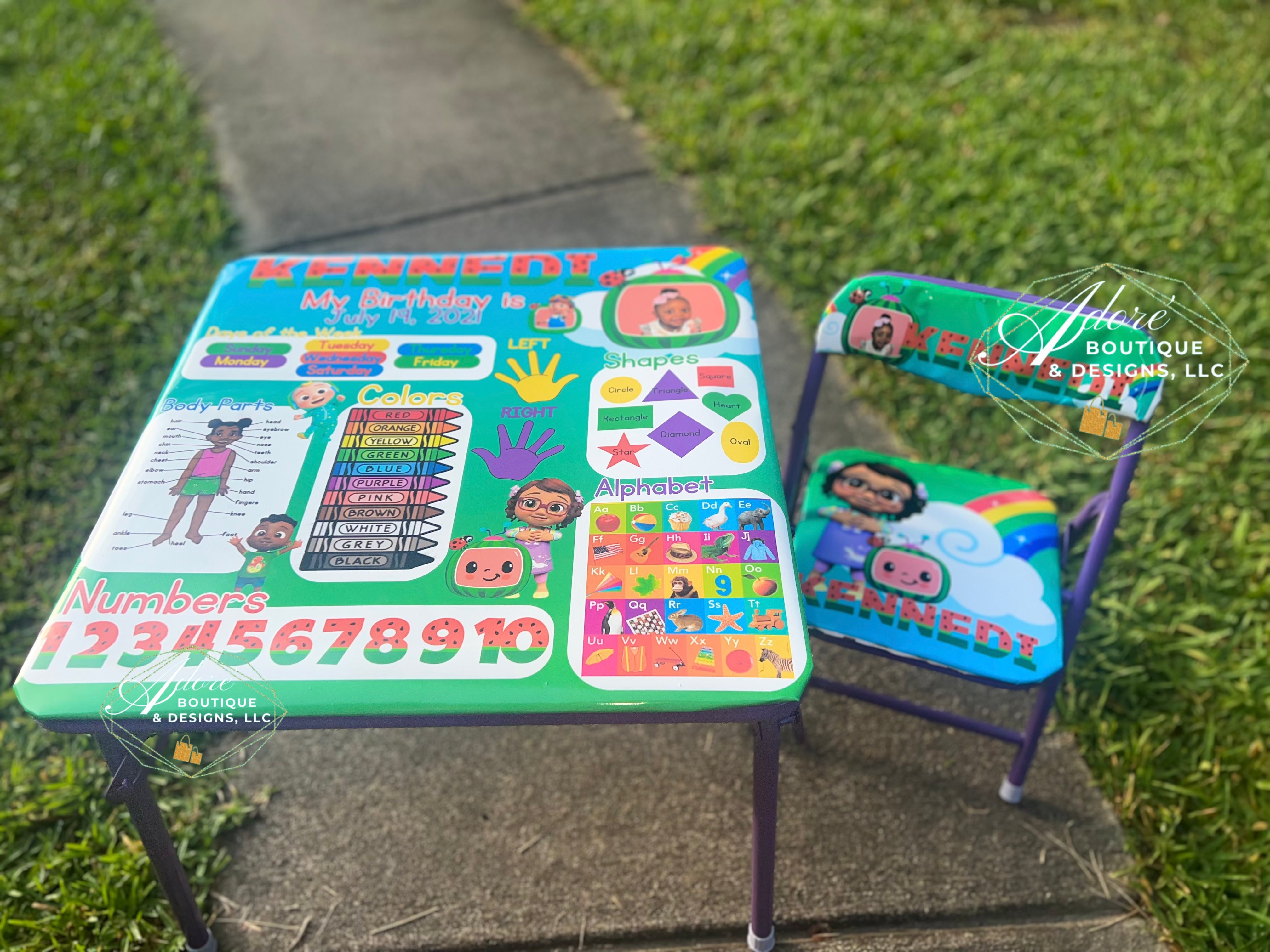 Custom Kids Learning Tables – Adorn Luxe Creations